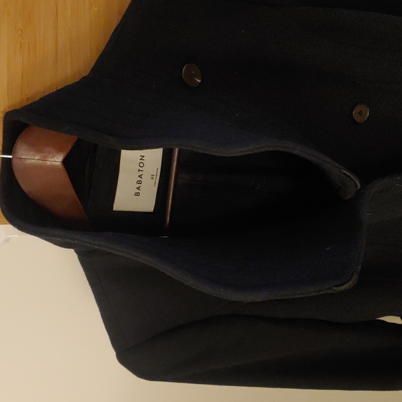 Babaton Navy Funnel Neck Jacket like New - Picture 3 of 5